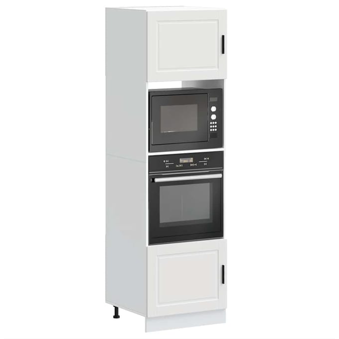 vidaXL - Ovenkasten - 2 - st - Porto - bewerkt - hout - wit