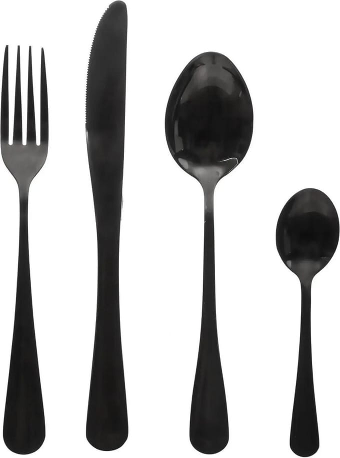 Secret de Gourmet Bestekset Shadow - 32x - 16-delig - RVS - zwart