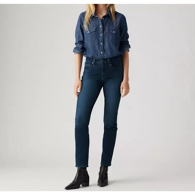 jeans vrouw blauw