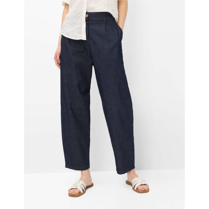Brax Dames Jeans  Style MEGAN S CLEAN RAW BLUE, denim donkerblauw, maat 32