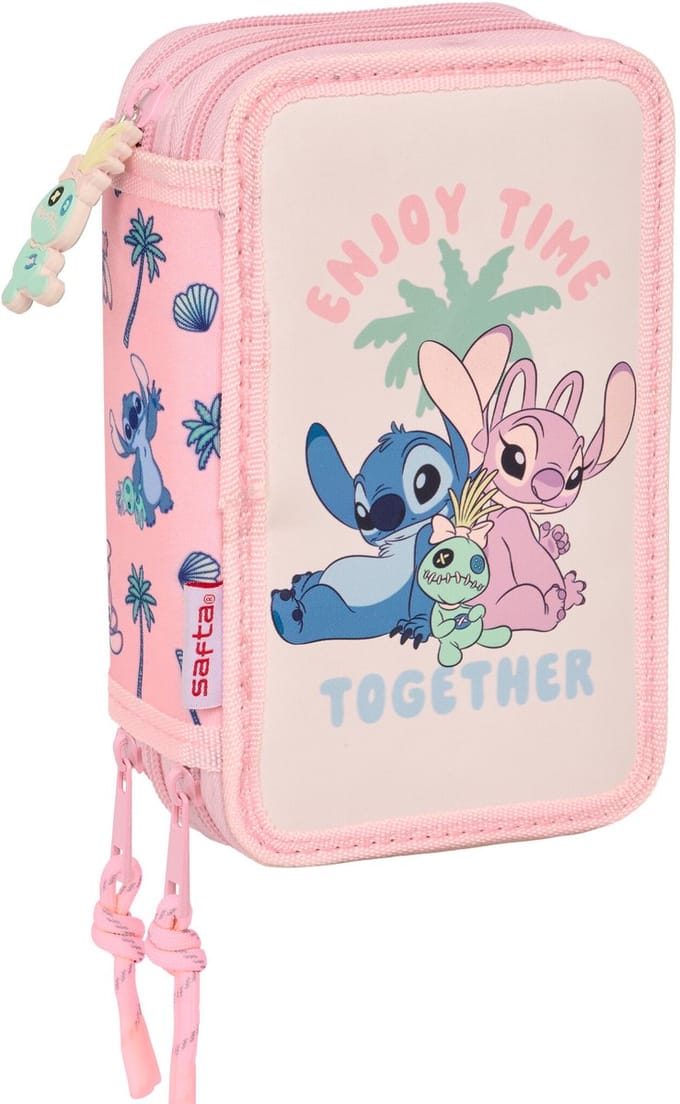 Disney Lilo & Stitch Gevuld Etui Scrump - 37 stuks - 19,5 x 12,5 x 5,5 cm - Polyester