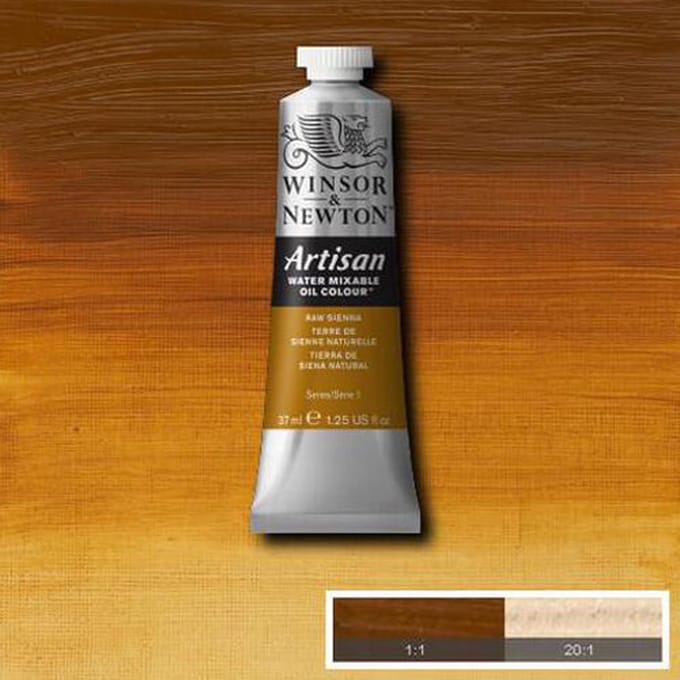Waterverdunbare olieverf 37ml - Ruwe Sienna