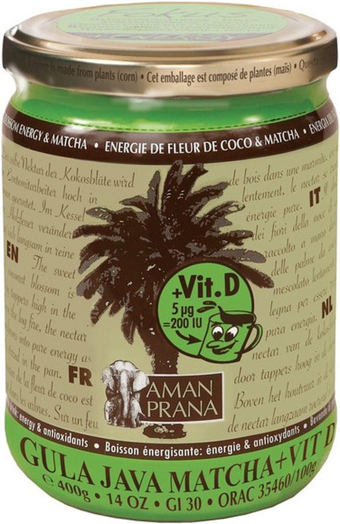 Amanprana Gula java matcha + vitamine D bio 400 Gram