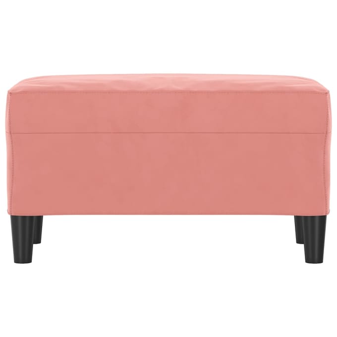 vidaXL Bankje 70x35x41 cm fluweel roze