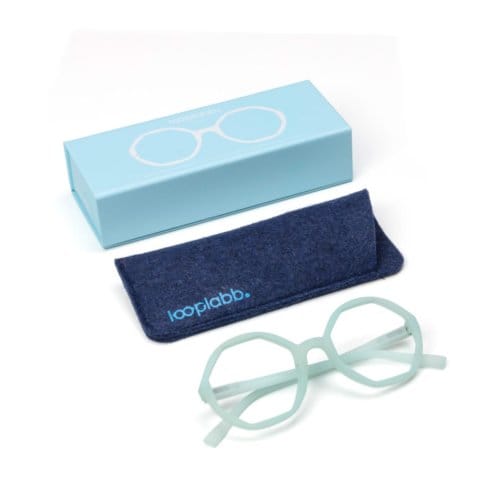Looplabb leesbril sterkte +2,00 model lolita licht blauw