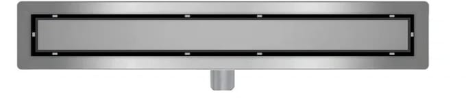 DutchLine - Douchegoot met flens en tegelrooster - RVS - 700x70mm