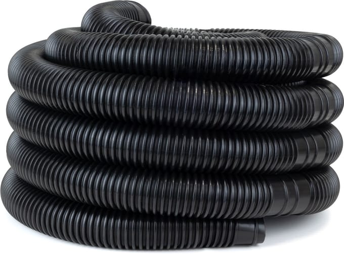Zwembadslang 38 mm - 15 meter - Zwart