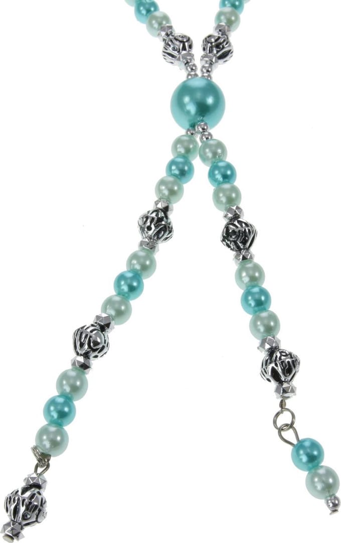 Behave - Lange parel ketting met hanger - Modeaccessoire 58 cm (+6,5 cm verlenging)