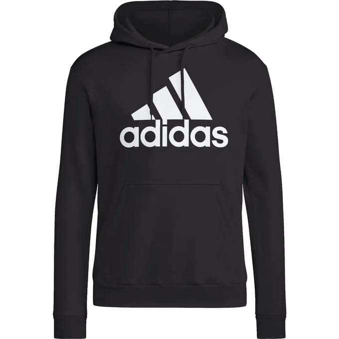 Adidas Essentials Fleece Big Logo Hoodie Zwart S / Regular Man