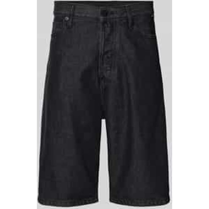 loose fit korte jeans van katoenmix model 'BAGGY'