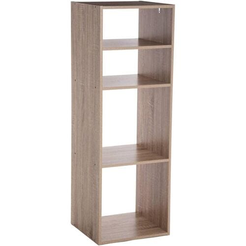 5five Opbergkast met 4 Planken - Houtkleur, 34,5 x 32 x 100,5 cm