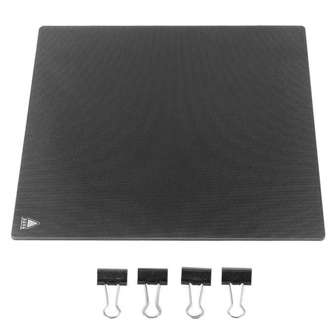 3D Printer Glasbed 290x290 4mm Zelfklevende Geharde Plaat Bouwoppervlak Platform voor Ender 6 black