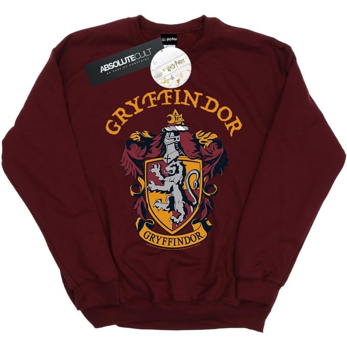 Harry Potter Dames/Dames Gryffindor Crest Sweatshirt (Bourgondië)