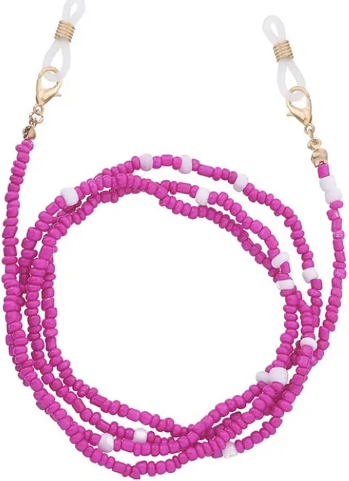 Zonnebrilkoord Bohemian Gold - Roze/Fuchsia