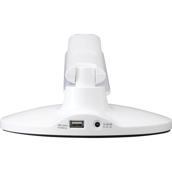 Aluminor LED bureaulamp Success met klok, wit