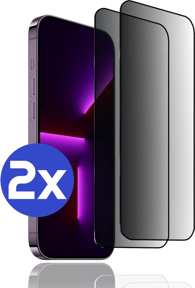 ArmorDrop Privacy Screenprotector Geschikt Voor iPhone 13 Pro Max - Gehard Glas - 2 Stuks