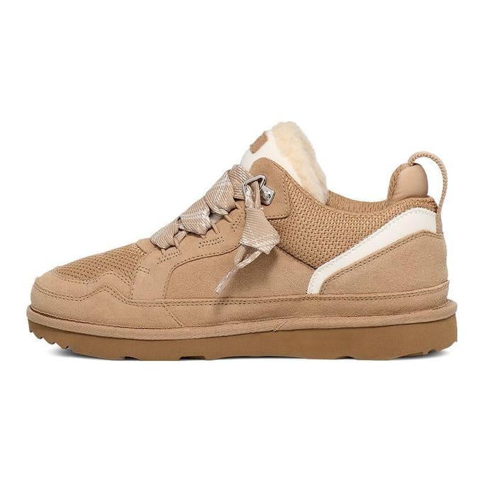UGG® Lowmel for Kids in Tan, Size 3, Canvas/Suede/Recycled Materials