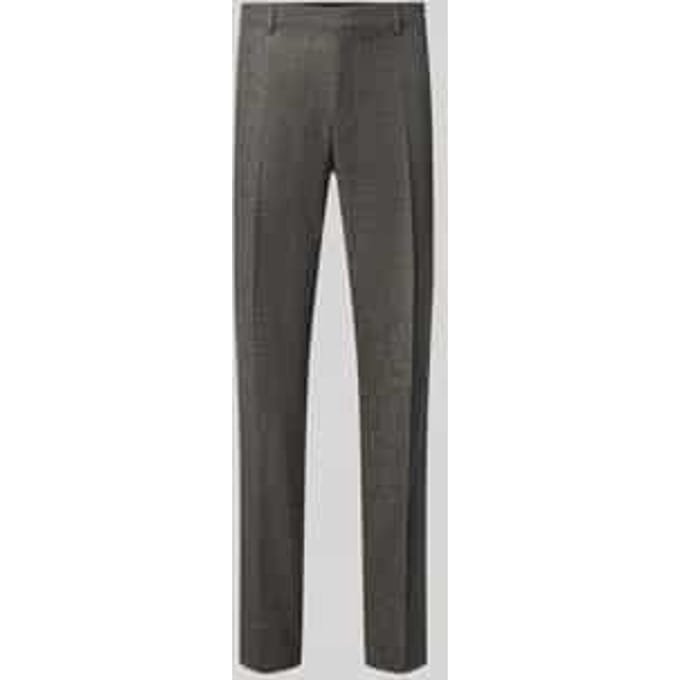 Regular fit pantalon van wolmix model 'Leon'