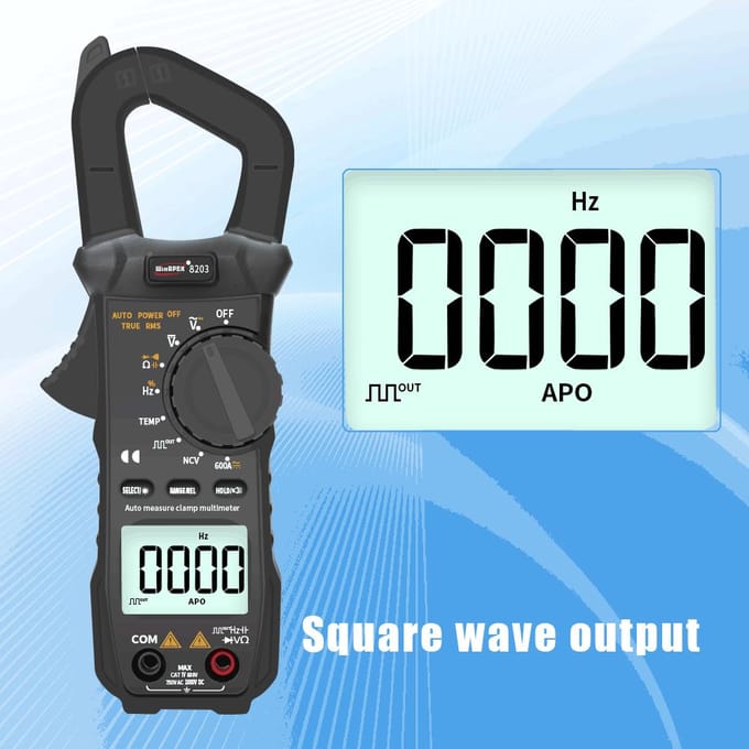 WinAPEX draagbare zakmultimeter 6000 telt True RMS digitale stroomtang 8203