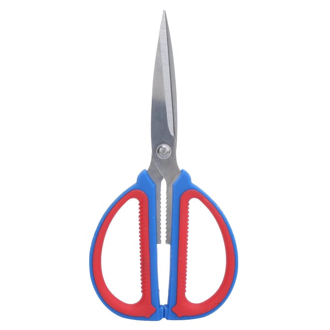 Ciseaux en Acier Inoxydable Robuste Outil Polyvalent Cisailles avec Manche Ergonomique2# 1# gray