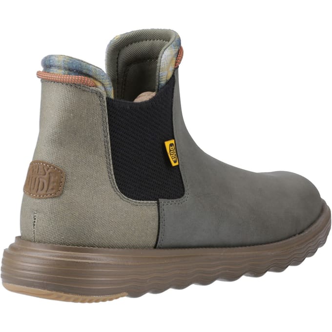 HEYDUDE Branson Classic Polyurethaan Herenschoenen Donker Olijf/Espresso