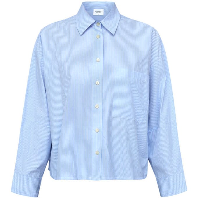 SisterS point Blouse Irine sh1 19660 blue/White stripe Maat - L