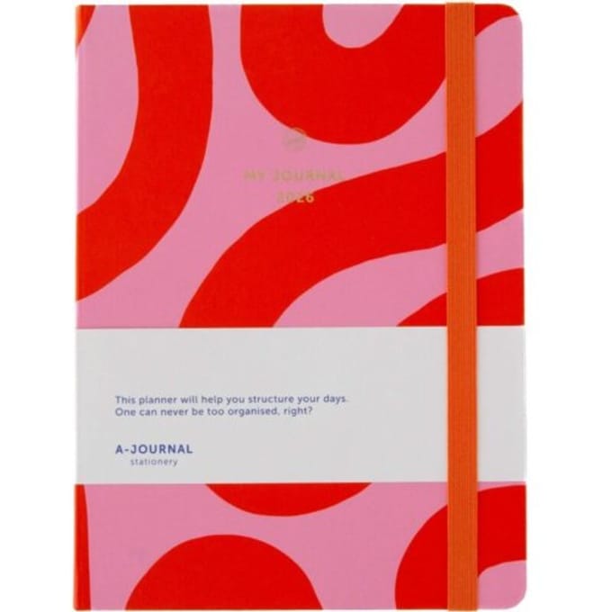 My Journal - Agenda 2026 - A5 - Roze - 1 week op 2 pagina's