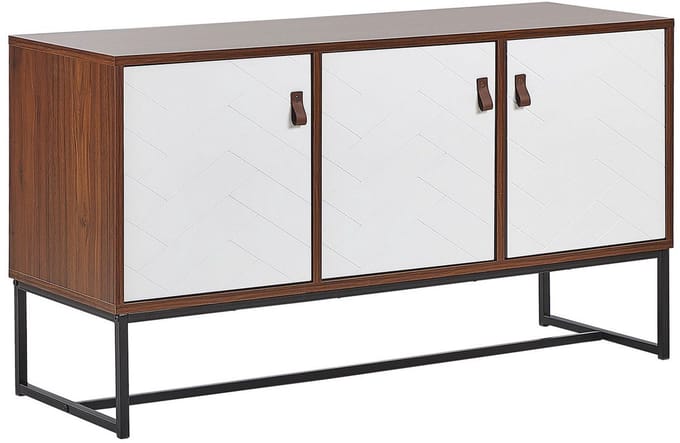 NUEVA - Sideboard - Wit/Donkerbruin - MDF