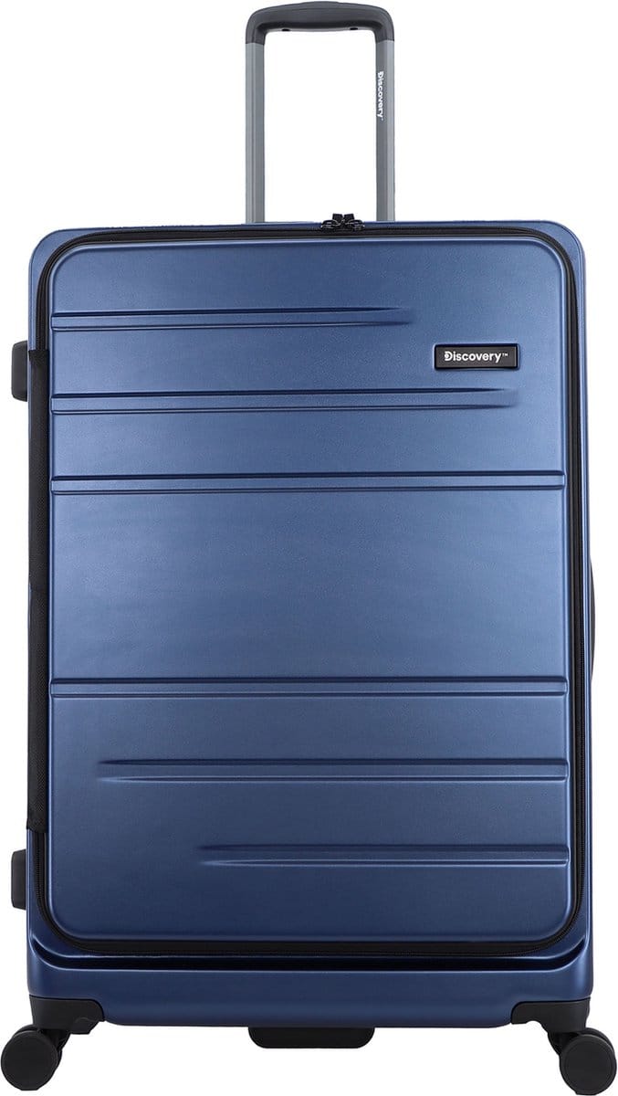 Discovery - Patrol | Harde Koffer / Trolley / Reiskoffer - (78cm) Large - Blauw - Blauw / Large