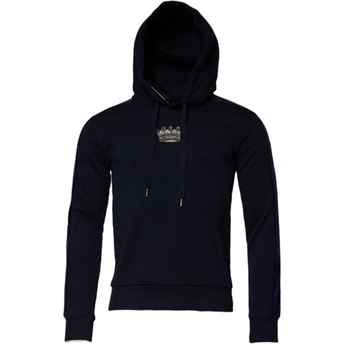 Kroon Versierde Hoodie Sweatshirt