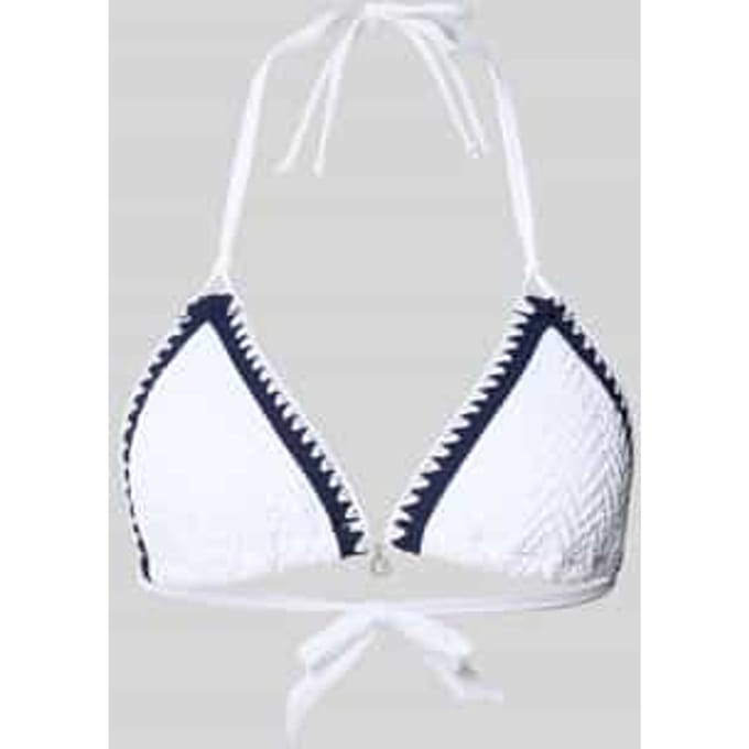 Bikini-bovendeel met structuurpatroon model 'BLUCO'