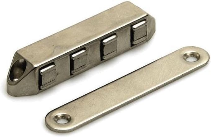 DX Magneetsnapper Super Polair 12kg 86x16mm Opschroevend Metaal/Metaal Vernikkeld MC 101200B