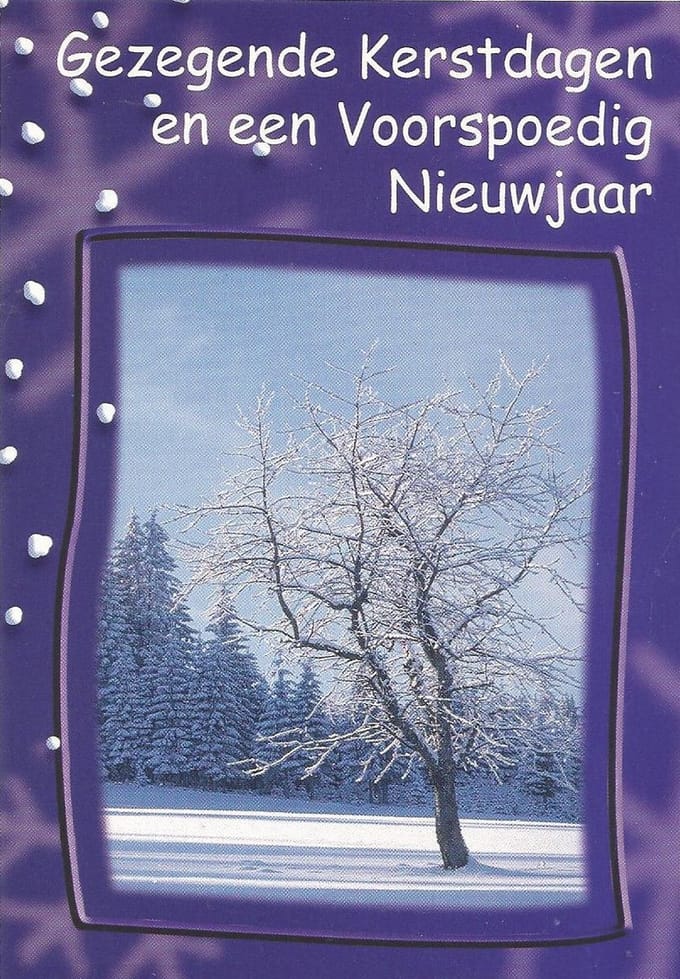 Kerstkaarten Gezegende Kerstdagen nr. 32 25 stuks