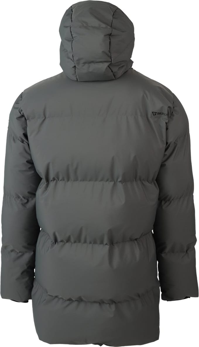 Brunotti Bigmain Heren Lange Puffer Jas - Groen - L