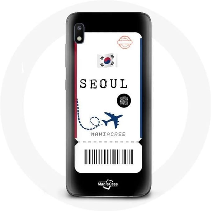 Coque pour Samsung Galaxy A10 Billet d'avion Seoul Corée du Sud