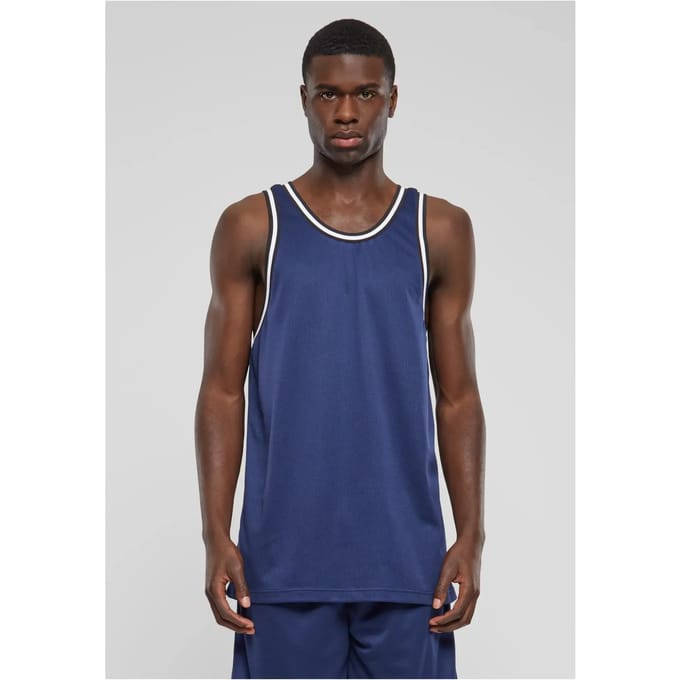 Urban Classics - Mesh Tanktop - M - Donkerblauw