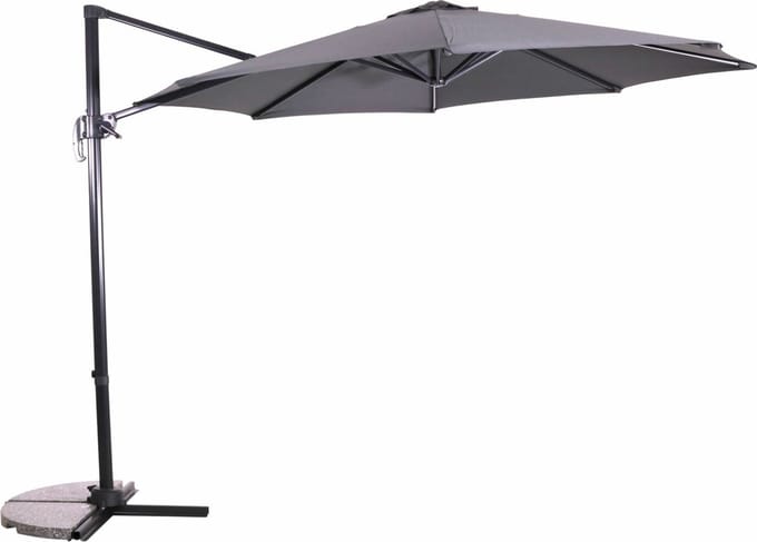 Relax Zweefparasol Libra Grijs Ø300 cm