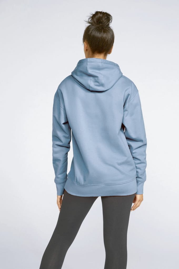 Gildan Sweater met capuchon Midweight Softstyle GISF500 - Stone Blue - XL