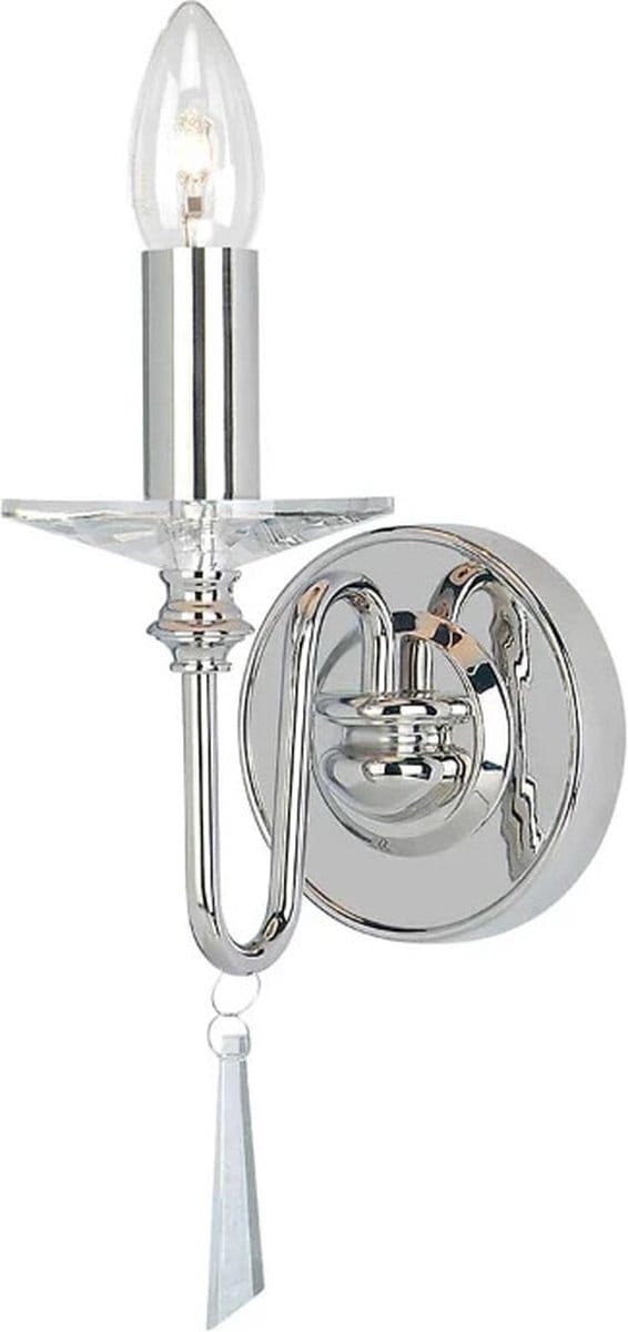 Elstead Lighting LED Wandlamp Finsbury Park | 1X E14 Max 60W | Polished Nickel