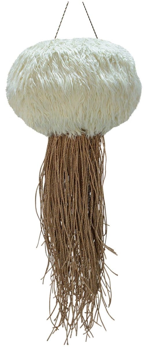 PTMD Goa Brown Hanging Lamp Fur Jellyfish L