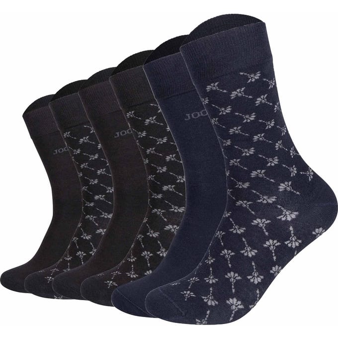 JOOP! Sokken Premium Essential Iconic Socks 6P Set van 6
