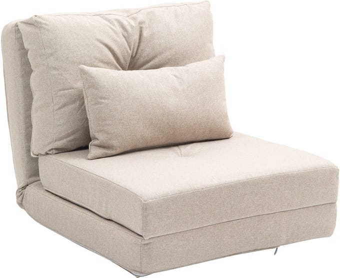 HOMCOM-Stoelbed-Linnengoed-60x80x56cm-Beige