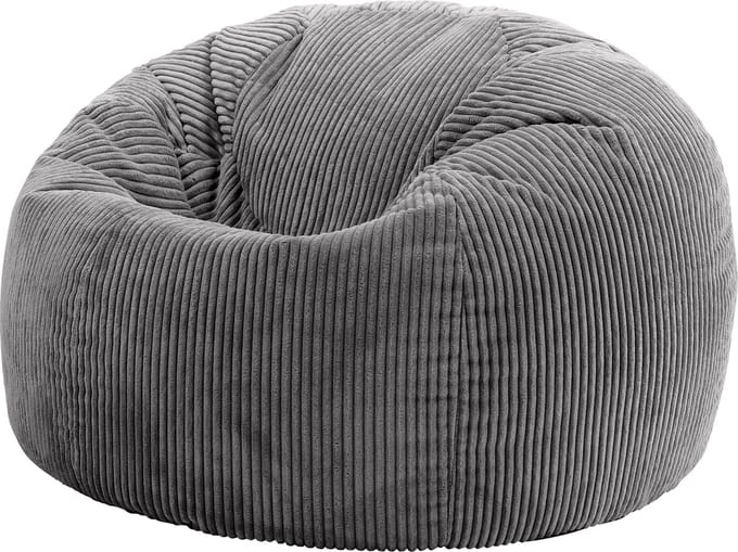 icon - Kingston Zitzak Fauteuil - Ribfluweel - Houtskool