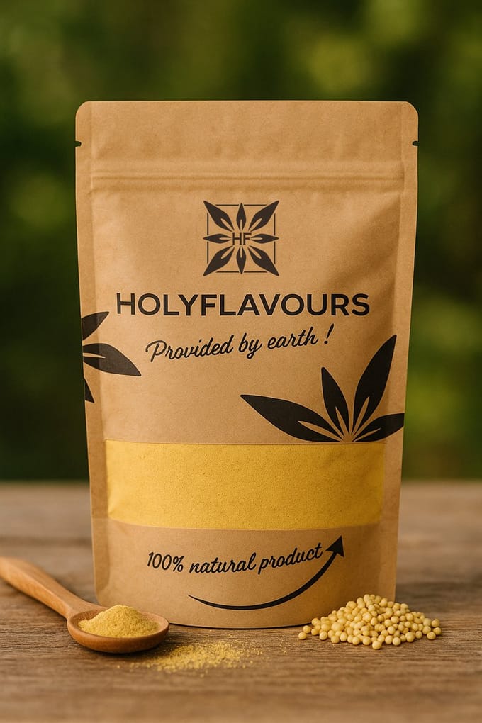 Mosterdmeel Geel Sinaps Alba ontvet - 100 gram - Holyflavours