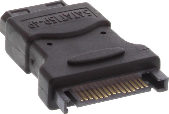 InLine SATA (m) - Molex (v) adapter