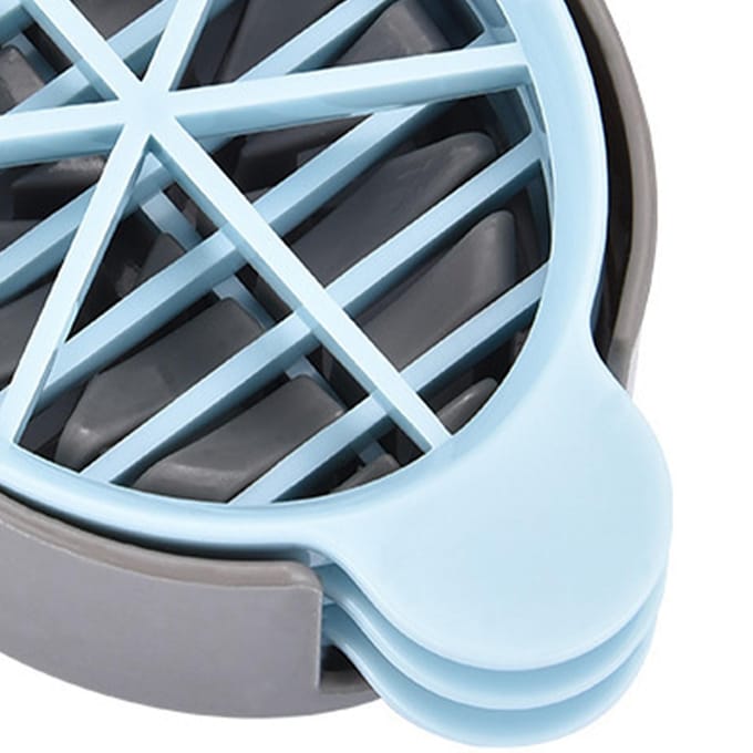 Plastic Eiersnijder 6 Splits 3 Lijnen Eiersnijder voor Hardgekookte Eieren Keukengadgets Blauw white