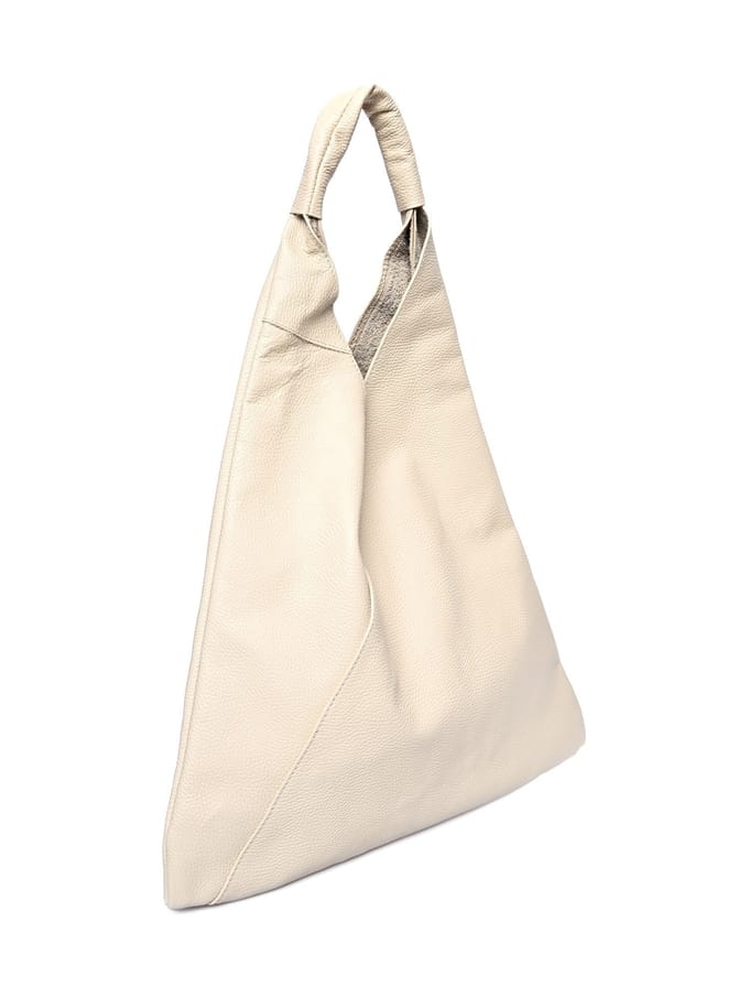 Anna Luchini Beige Rundleer Tas