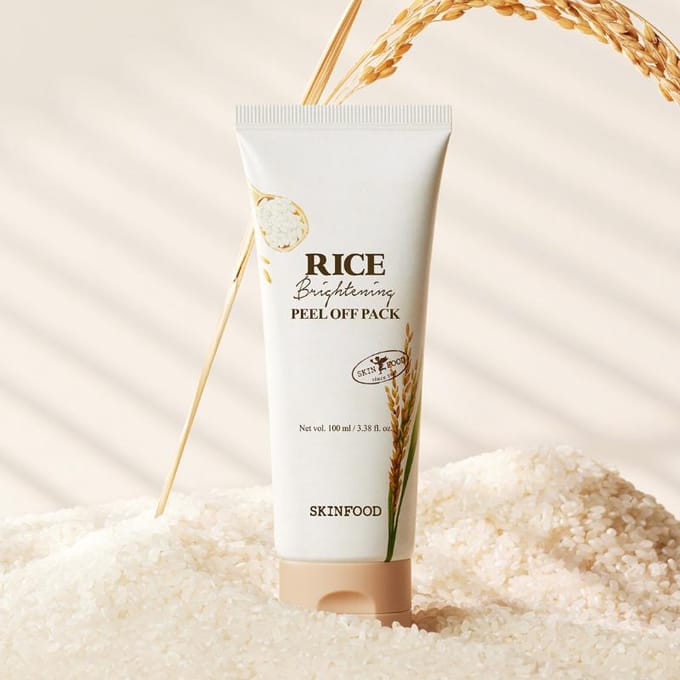 [SKINFOOD] Rice Brightening Peel Off Masker 100ml white