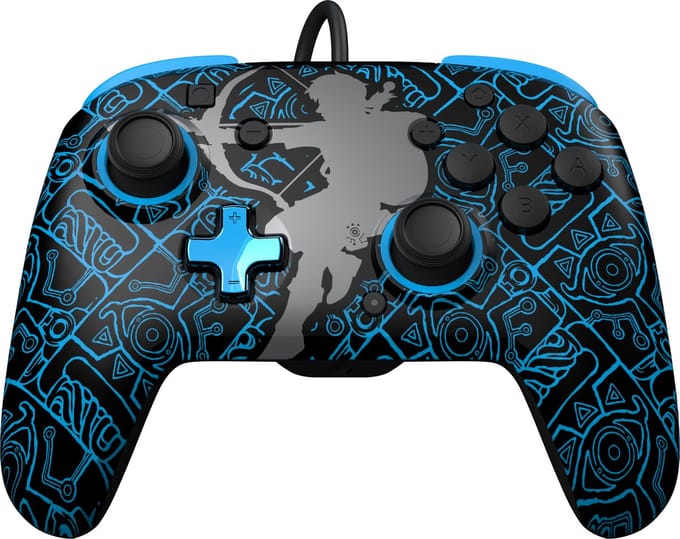 PDP Rematch Glow - Gaming Controller - Jack - Geschikt voor Nintendo Switch - Zelda Sheikah Shoot