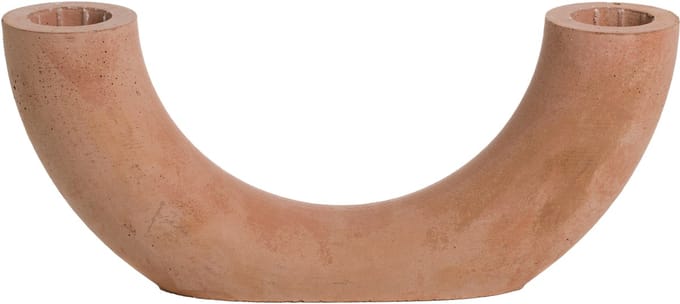 Rustik Lys - Betonnen kandelaar 'Elin' (Terracotta)